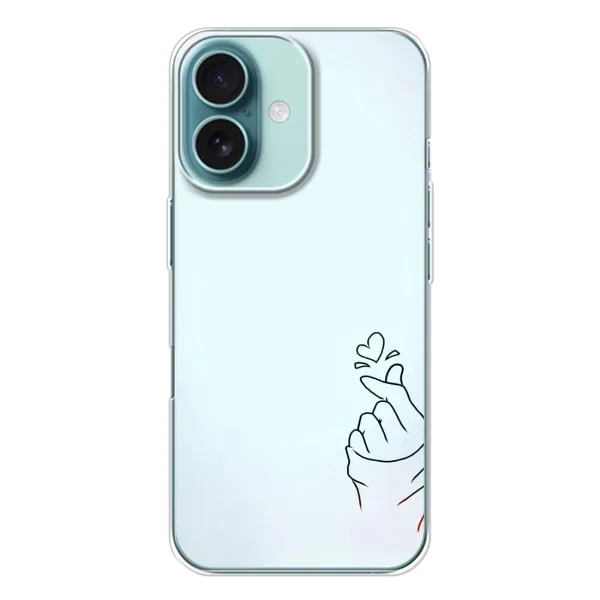 Чехол с рисунком «Сердце на голубом» для iPhone 16 Чехол с рисунком «Сердце на голубом» для iPhone 16