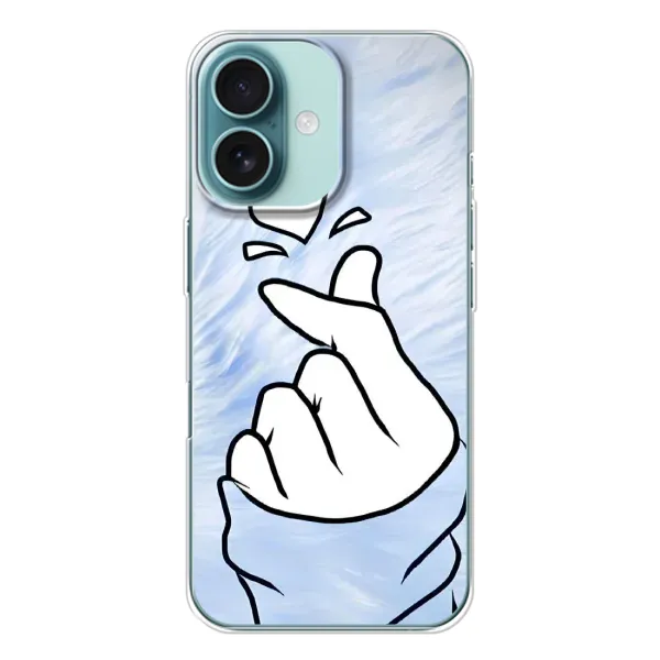Чехол с рисунком «Сердечка знак» для iPhone 16 Чехол с рисунком «Сердечка знак» для iPhone 16