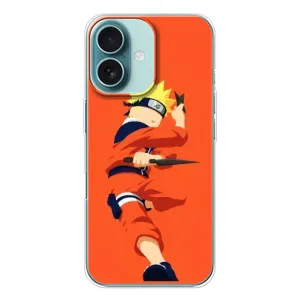 Чехлы с принтом Наруто на iPhone 16 (Силуэт Наруто)