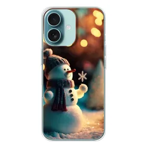 Чохли на Новий Рік iPhone 16 (Сніговик святковий)