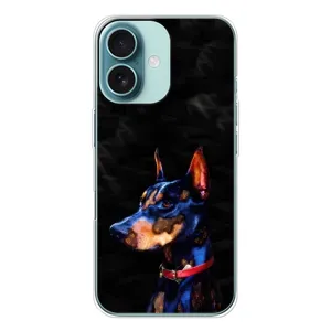 Бампер для iPhone 16 з картинкою "Песики" (Собака Мопсік)