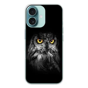 Чохли з принтом СОВИ для iPhone 16 (Сова на чорному)