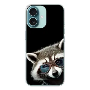 Силіконовий Чохол з Энотами на iPhone 16 (Стильний Єнот)