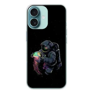 Силіконовый Чохол з принтом "Космонавти" на iPhone 16 (В руках земля)
