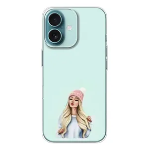 Силіконовый Чохол на iPhone 16 з картинкой Модных девушек (В шапці)