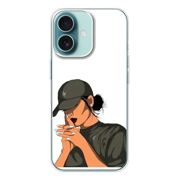 Чехол с рисунком «В зеленом» для iPhone 16