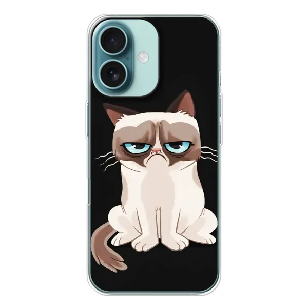 Чехол с рисунком «Взгляд кота» для iPhone 16 Чехол с рисунком «Взгляд кота» для iPhone 16