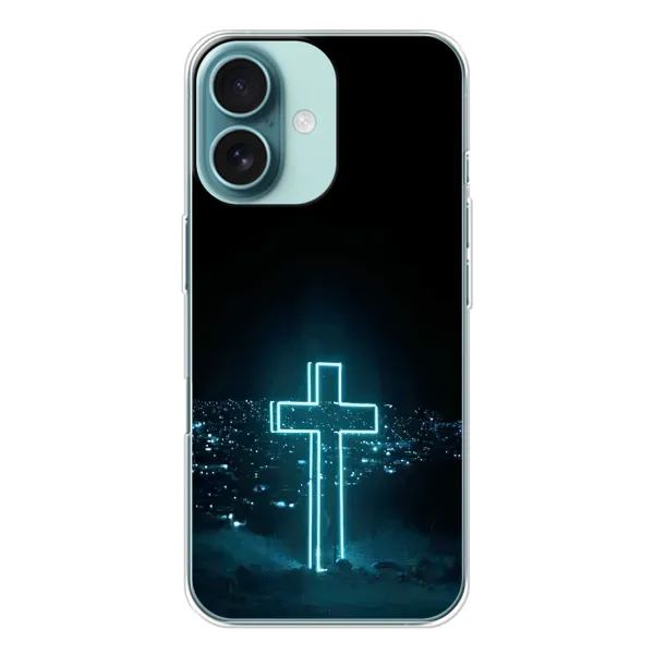 Чохол з малюнком «Яскравий Хрест» для iPhone 16 Чохол з малюнком «Яскравий Хрест» для iPhone 16