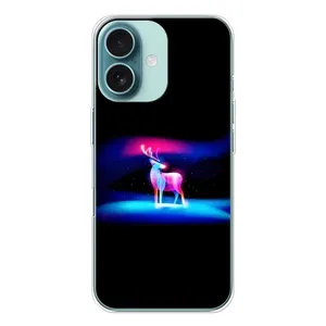 Силіконовий бампер з картинкою звірів для iPhone 16 (Яскравий олень)