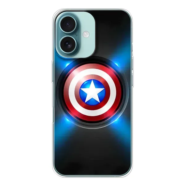 Чохол з малюнком «Яскраий Щит Капітана» для iPhone 16 Чохол з малюнком «Яскраий Щит Капітана» для iPhone 16