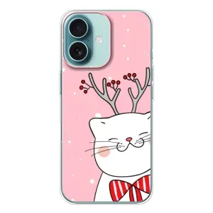 Чохол на тематику: Коти для iPhone 16 (Зимовий кіт)