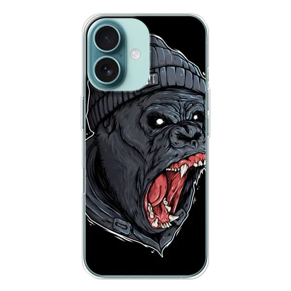 Чехол с рисунком «Злая Обезьяна» для iPhone 16