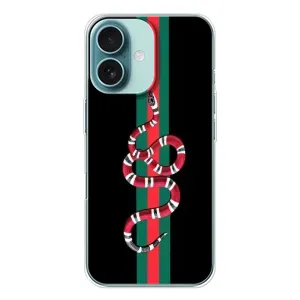 Чехлы Бренд GUCCI для iPhone 16 (Змей Гуччи)