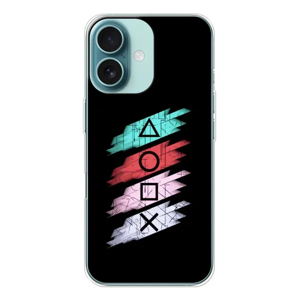 Чехол с рисунком «Значки Sony» для iPhone 16 Чехол с рисунком «Значки Sony» для iPhone 16