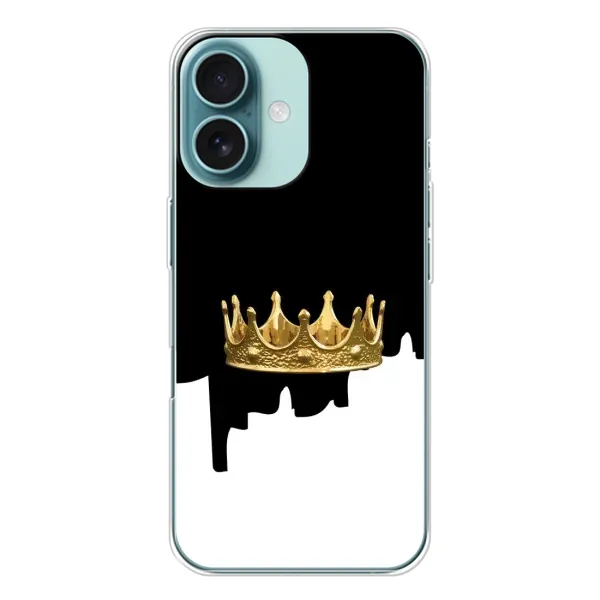 Чехол с рисунком «Золотая корона» для iPhone 16 Чехол с рисунком «Золотая корона» для iPhone 16