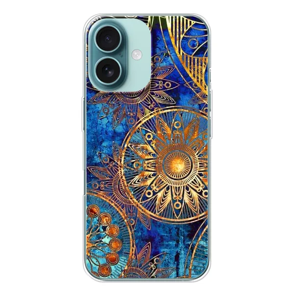 Чехол с рисунком «Золотые узоры» для iPhone 16