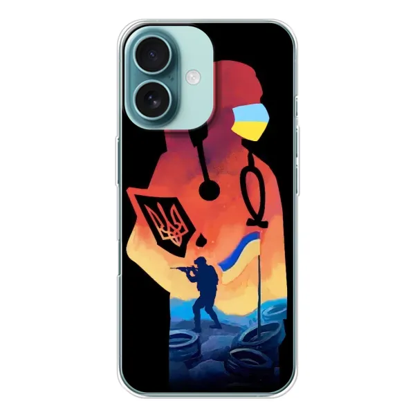 Чехол с рисунком «ЗСУ Врач» для iPhone 16 Чехол с рисунком «ЗСУ Врач» для iPhone 16