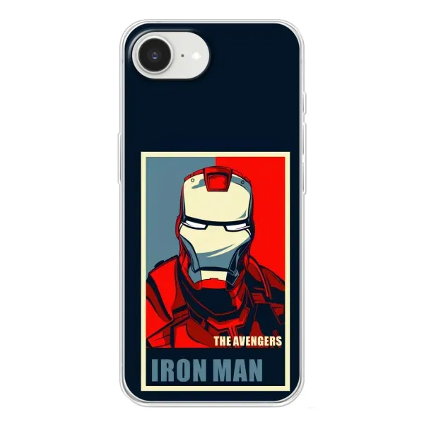 Чехол с рисунком «Art Iron man» для iPhone 16e Чехол с рисунком «Art Iron man» для iPhone 16e