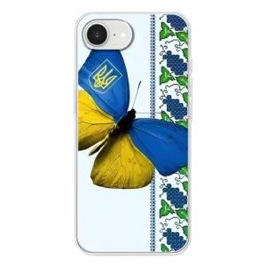 Чохол з Українською символікою на Айфон 16е (Метелик)