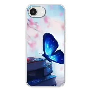 Силіконовий бампер з картинкою звірів для iPhone 16е (Метелик синій)