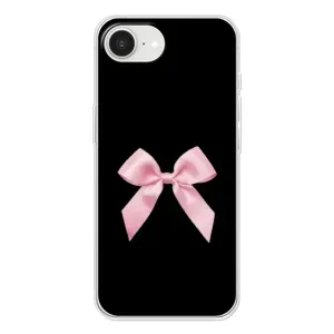 Чехол банты для iPhone 16е (Бант на черном)