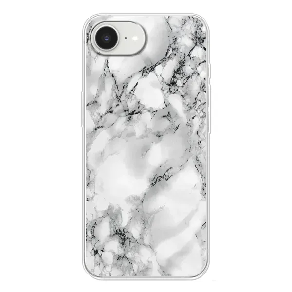 Чехол с рисунком «Белый мрамор» для iPhone 16e Чехол с рисунком «Белый мрамор» для iPhone 16e
