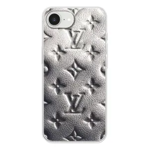 Текстурный Чехол Louis Vuitton для Айфон 16е (Бежевый ЛВ)