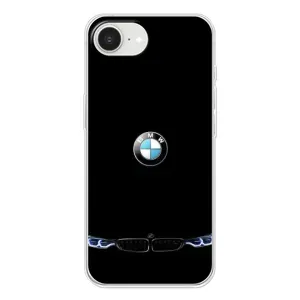 Силіконовий бампер з картинкою машини на iPhone 16е (Чорний BMW)