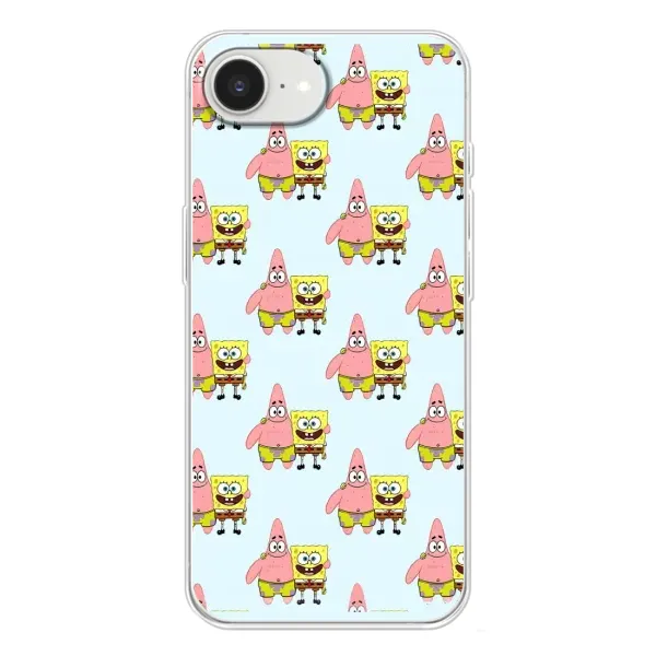 Чехол с рисунком «Боб и Патрик» для iPhone 16e