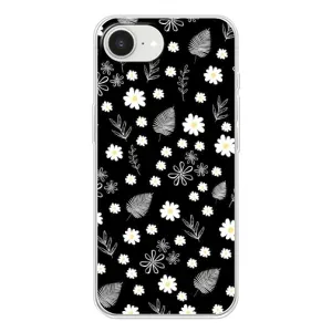 Чехлы с тематикой "ЦВЕТЫ" на iPhone 16е (цветение на чорном)