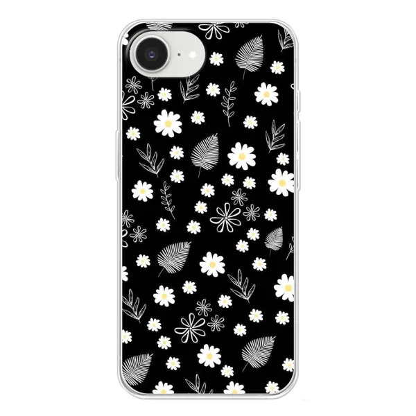 Чехол с рисунком «цветение на чорном» для iPhone 16e