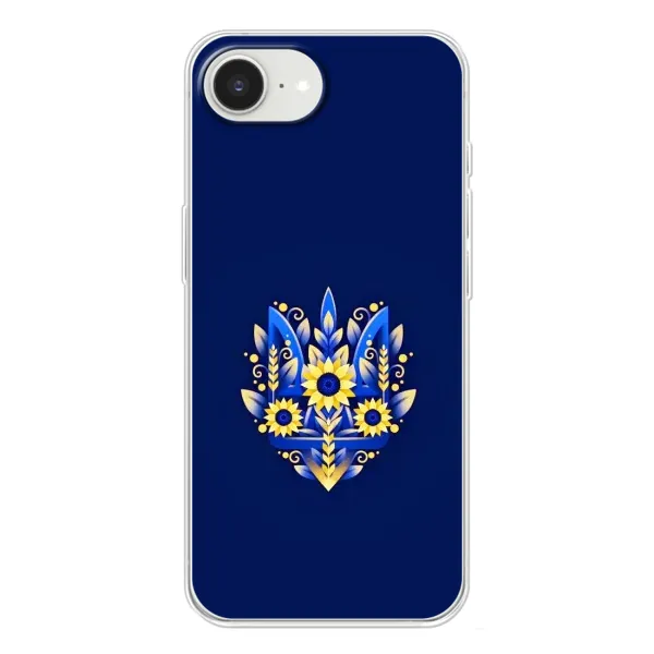 Чехол с рисунком «Цветущий Герб» для iPhone 16e