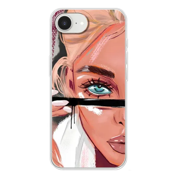 Чехол с рисунком «Девушка и ресницы» для iPhone 16e