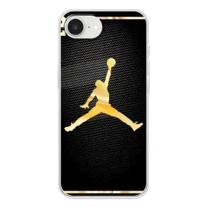 Силиконовый Чехол Nike Air Jordan на Айфон 16е (Джордан 23)