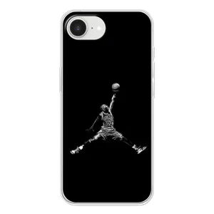 Силиконовый Чехол Nike Air Jordan на Айфон 16е (Джордан)