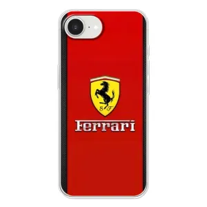 Силіконовий бампер з картинкою машини на iPhone 16е (Ferrari Logo)