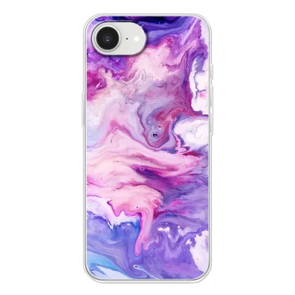 Чехол с рисунком «Фиолетовый мрамор» для iPhone 16e