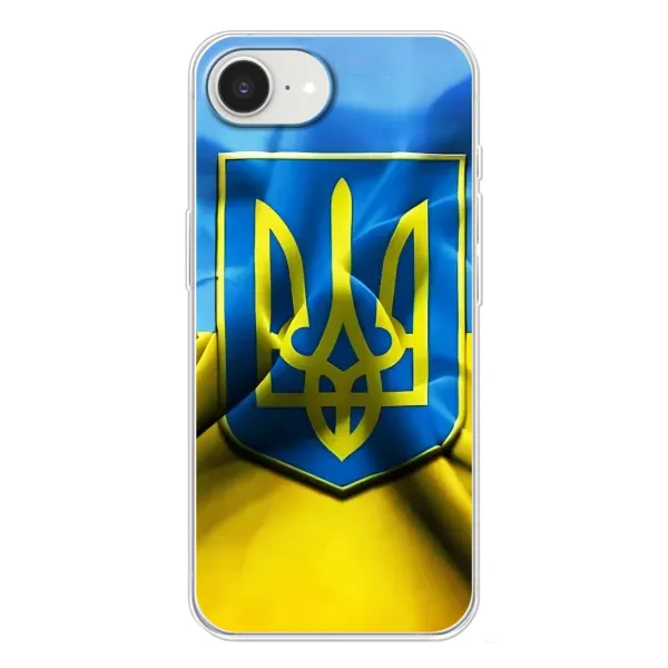 Чохол з малюнком «Герб і Прапор України» для iPhone 16e Чохол з малюнком «Герб і Прапор України» для iPhone 16e