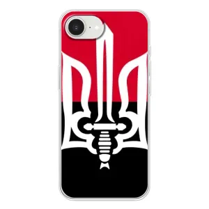 Чехлы УПА (Красно-Чёрный) на iPhone 16е (Герб Украины)