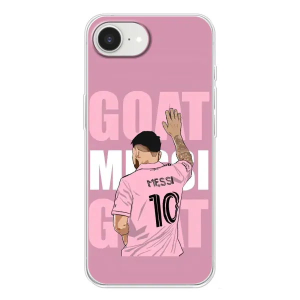 Чехол с рисунком «GOAT MESSI» для iPhone 16e