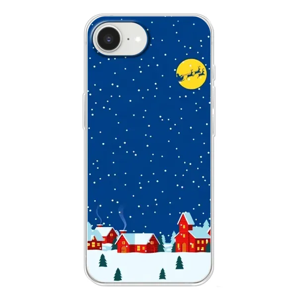 Чехол с рисунком «Город в снегу» для iPhone 16e