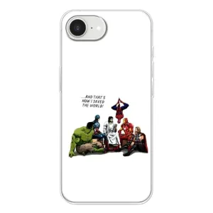 Чехлы для iPhone 16е (Для Христиан) (Иисус супергерой)