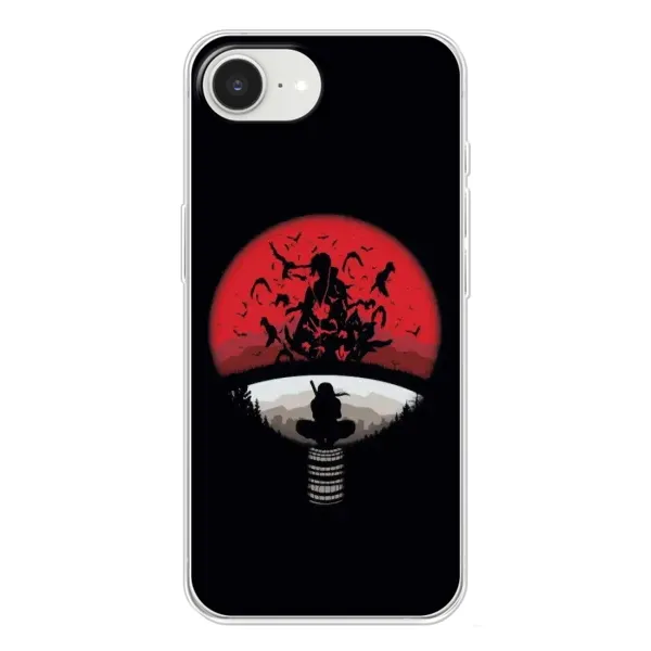 Чехол с рисунком «Итачи на черном» для iPhone 16e