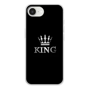 Чохол (Корона на чорному фоні) для Айфон 16е (KING)