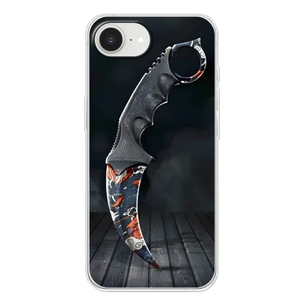 Чохол з малюнком «Кинжал КС ГО» для iPhone 16e Чохол з малюнком «Кинжал КС ГО» для iPhone 16e