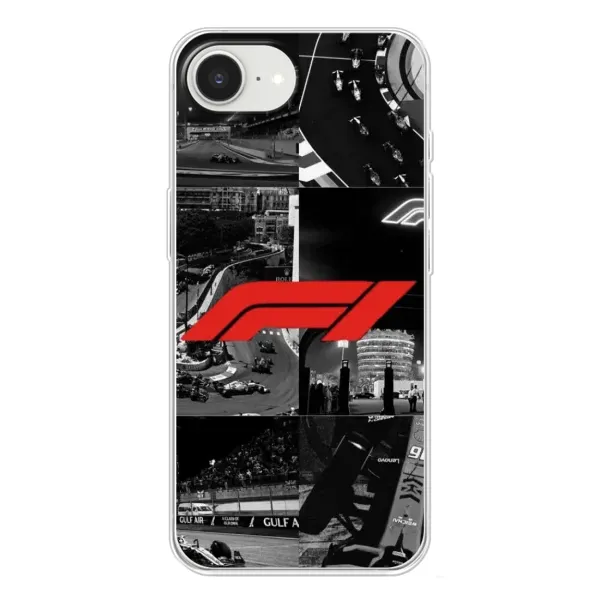 Чехол с рисунком «Коллаж Формула 1» для iPhone 16e Чехол с рисунком «Коллаж Формула 1» для iPhone 16e
