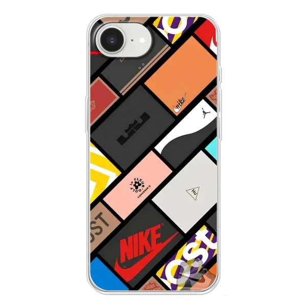 Чехол с рисунком «Коробки» для iPhone 16e Чехол с рисунком «Коробки» для iPhone 16e