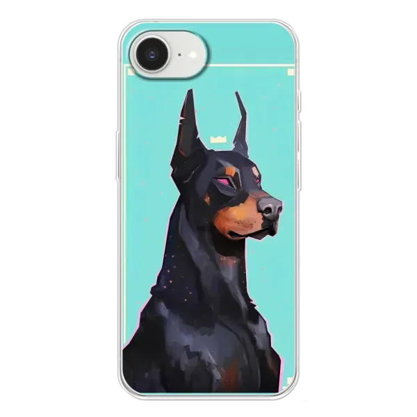 Чехол с рисунком «Король доберман» для iPhone 16e