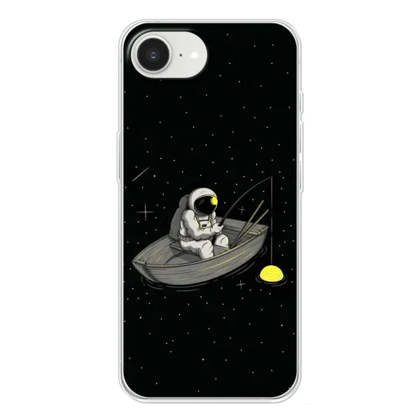 Чехол с рисунком «Космонавт на рыбалке» для iPhone 16e Чехол с рисунком «Космонавт на рыбалке» для iPhone 16e