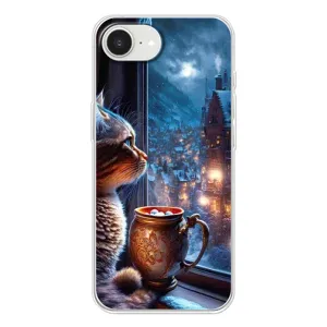 Чехлы на Новый Год iPhone 16е (Кот новогодний)